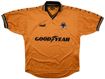 Maillot Wolverhampton Extérieur Puma 1998-2000 Goodyear vintage