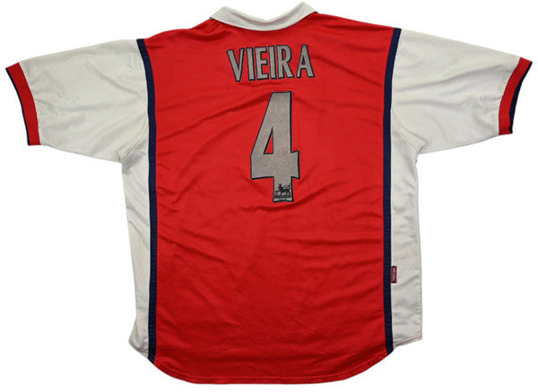 Maillot Arsenal 1998-99 Nike Vieira Domicile JVC Vintage
