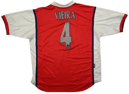 Maillot Arsenal 1998-99 Nike Vieira Domicile JVC Vintage