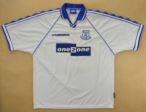 Maillot Everton Extérieur 1998-99 Umbro ONE2ONE vintage XL