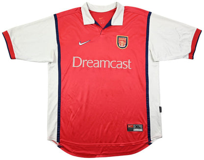 Maillot Arsenal Domicile 1999-2000 Nike Dreamcast vintage