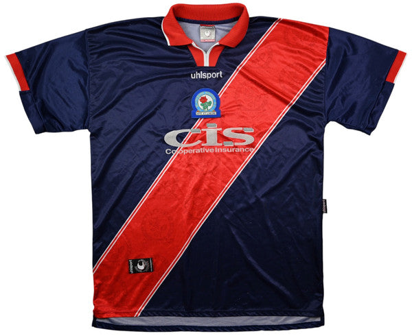 Maillot Blackburn Rovers Extérieur Uhlsport 1999-2000 vintage XXL