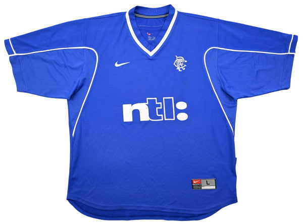Maillot Glasgow Rangers Domicile Nike 1999-2001 vintage collector