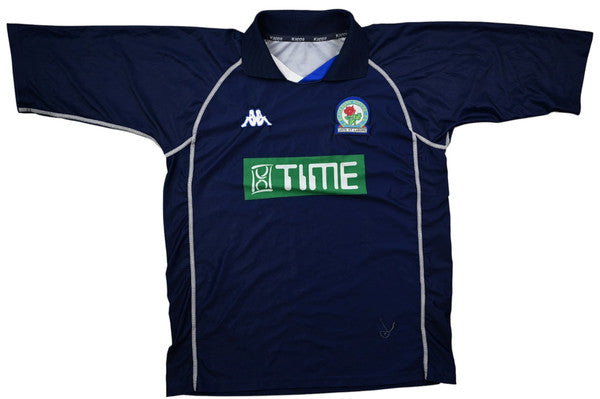 Maillot Blackburn Rovers Extérieur Kappa 2001-02 Vintage 9/10