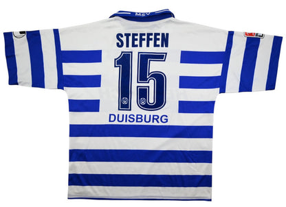 Maillot MSV Duisburg 2001-02 Uhlsport Domicile Vintage STEFFEN
