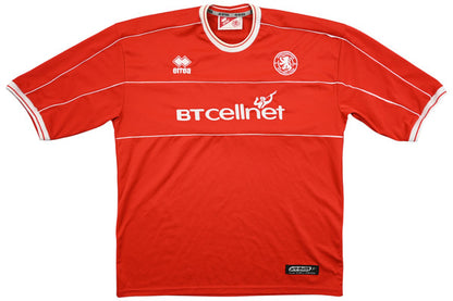 Maillot Middlesbrough 2001-02 Domicile Errea BTCELLNET vintage XXL
