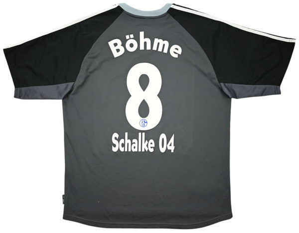 Maillot Extérieur Schalke 04 2001-02 Adidas Böhme Vintage