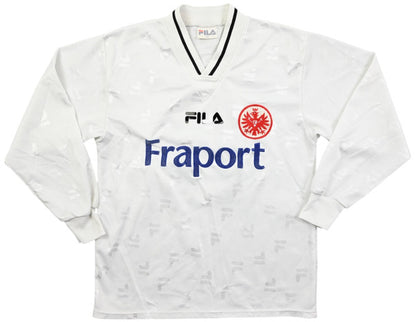Maillot Eintracht Frankfurt Domicile Fila 2001-03 vintage L Boys