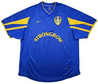 Maillot Leeds United Domicile 2001-03 Nike Strongbow vintage