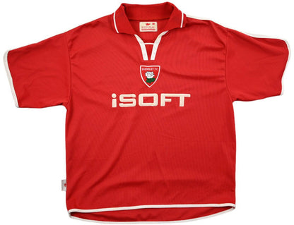 Maillot Barnsley 2002-03 Domicile Red Flag ISOFT vintage XL