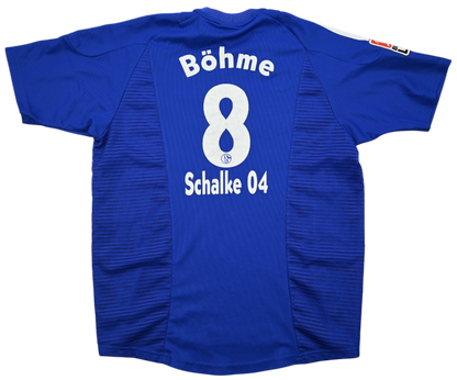 Maillot Schalke 04 2002-04 Adidas Böhme vintage collector