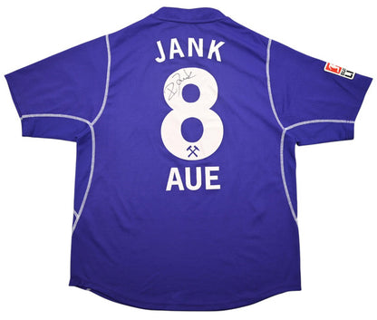 Maillot Erzgebirge Aue 2003-04 Puma Domicile Signé Ronny Jank