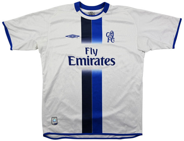 Maillot Chelsea Extérieur 2003-05 Umbro Fly Emirates vintage L