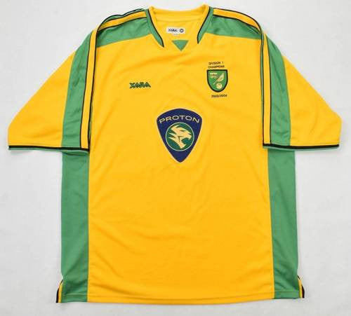 Maillot Norwich City 2004 Champions First Division Xara