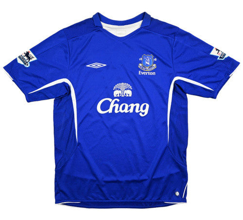 Maillot Everton 2005-06 Umbro Domicile Beattie vintage 9/10