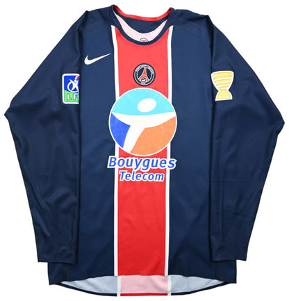 Maillot PSG 2005-06 Nike Player Issue Manches Longues L
