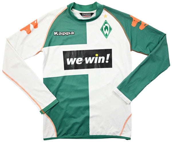 Maillot Werder Bremen 2006-07 Domicile Kappa Longsleeve Vintage