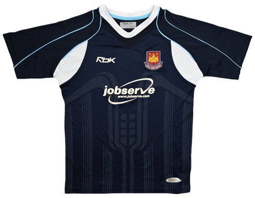 Maillot West Ham Extérieur Reebok 2006-07 Femme Vintage