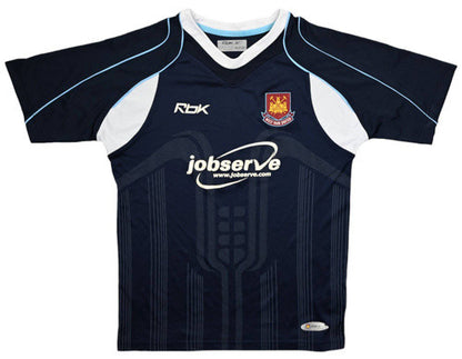 Maillot West Ham Extérieur Reebok 2006-07 Femme Vintage