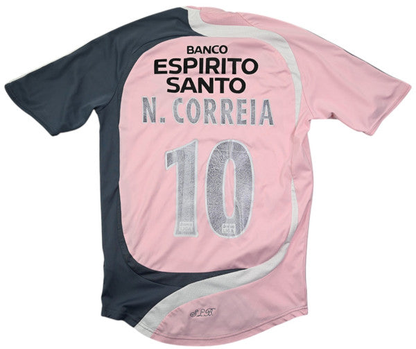 Maillot Extérieur Benfica 2007-08 Adidas N. Correia Vintage