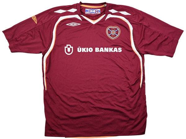 Maillot Hearts Domicile Umbro 2007-08 Ukio Bankas vintage XL