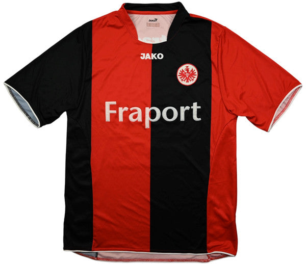 Maillot Eintracht Frankfurt 2007-09 Domicile Jako Fraport vintage