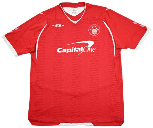 Maillot Nottingham Forest 2008-09 Domicile Umbro Capital One