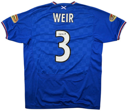 Maillot Glasgow Rangers 2009-10 Domicile Umbro Weir vintage