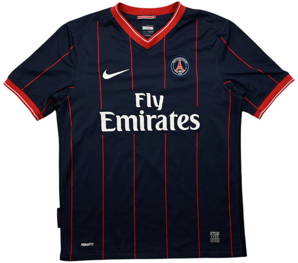Maillot PSG 2009-10 Nike Domicile Fly Emirates L Boys vintage
