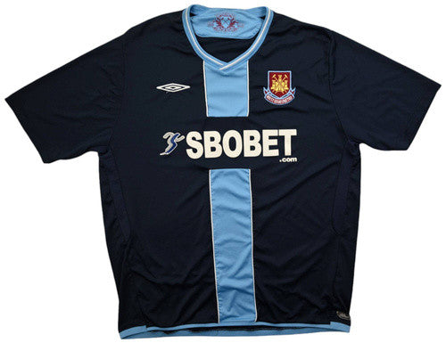 Maillot West Ham Extérieur Umbro 2009-10 Manches Longues Vintage
