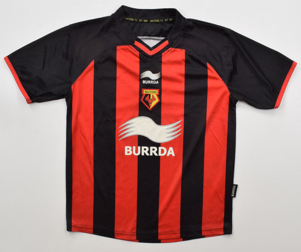 Maillot Watford 2010-11 Domicile Burrda Vintage Boys M