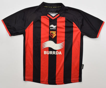 Maillot Watford 2010-11 Domicile Burrda Vintage Boys M