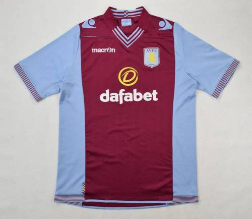 Maillot Aston Villa Domicile Macron 2013-14 Vintage 3XL