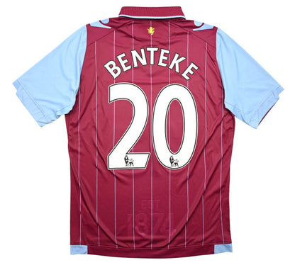 Maillot Aston Villa Domicile 2014-15 Macron Benteke vintage