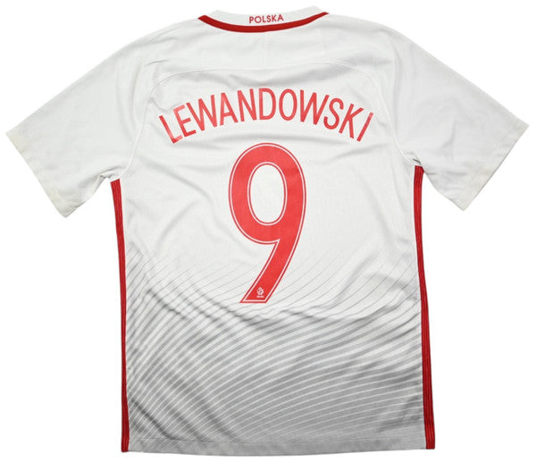 Maillot Pologne Extérieur Nike 2016-18 Lewandowski vintage S