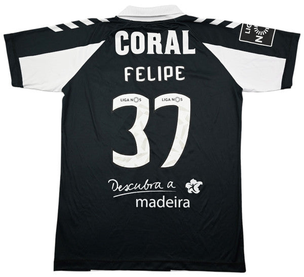Maillot CD Nacional Extérieur Hummel 2018-19 Felipe Coral vintage