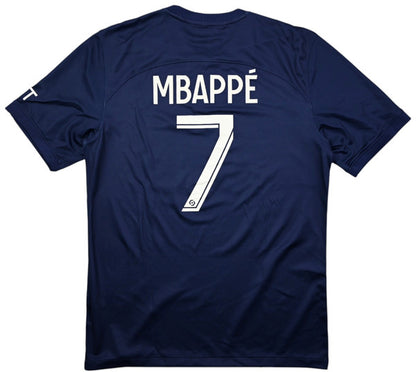 Maillot PSG 2022-23 Nike Domicile Mbappé Floqué – 9/10